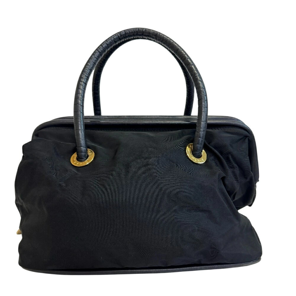 CELINE Circle Logo Handbag Black